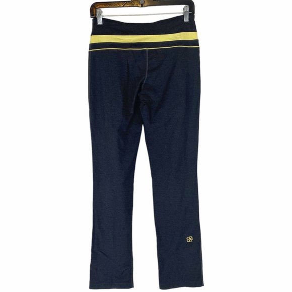5/$25 Tuff Athletics Charcoal/Pale Yellow Straight Leg Yoga Pant Size S - Picture 3 of 7